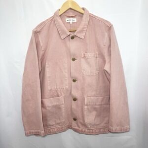 Alex Mill x Ilia Womens Britt Work Jacket Chore Coat XL Blush Pink Rare Collab